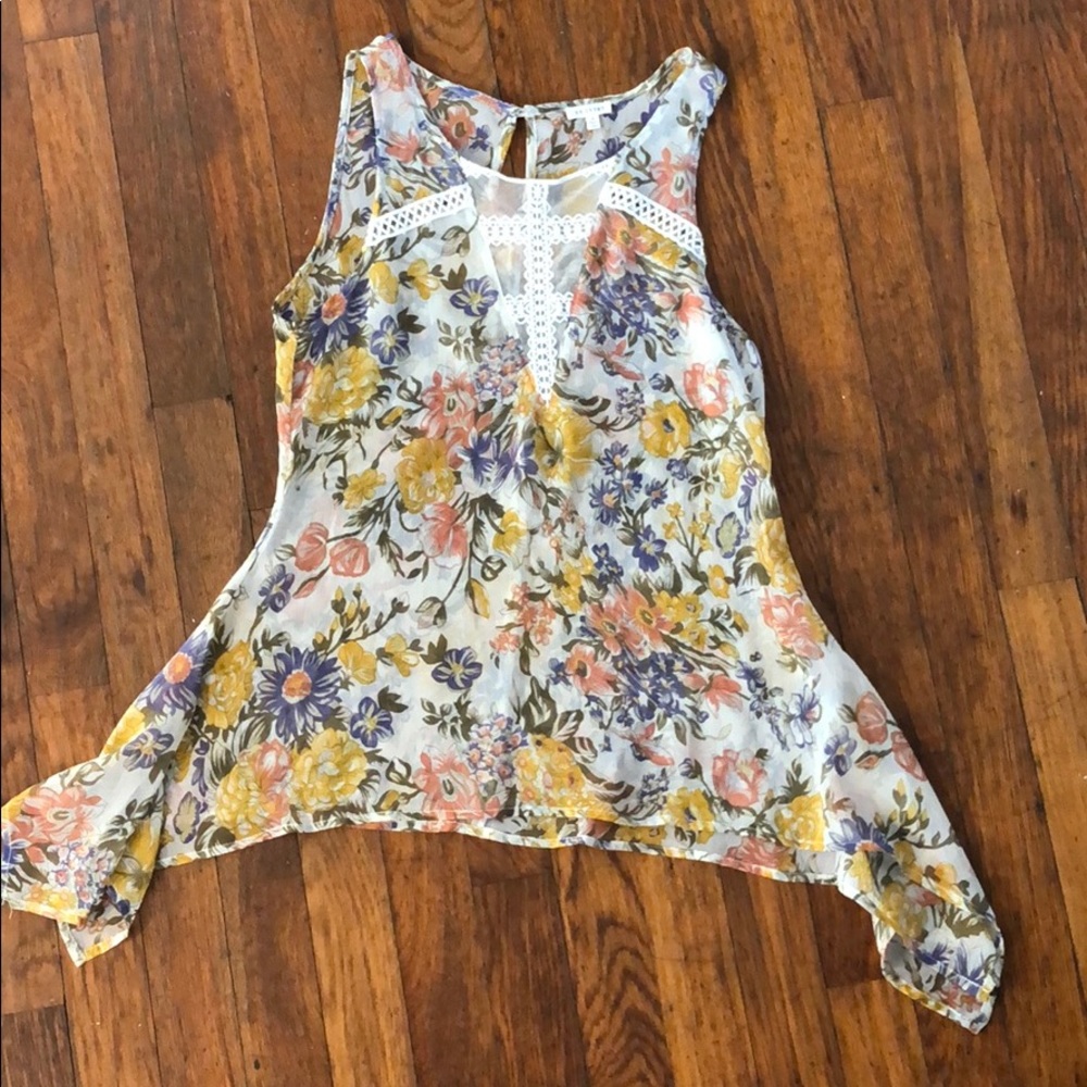 Flowing Floral Top